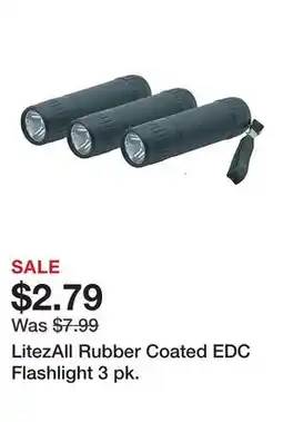 Tractor Supply Company LitezAll Rubber Coated EDC Flashlight 3 pk offer