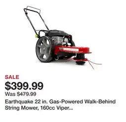 Tractor Supply Company Earthquake 22 in. Gas-Powered Walk-Behind String Mower, 160cc Viper Engine offer