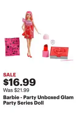 Best Buy Barbie - Party Unboxed Glam Party Series Doll offer