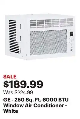 Best Buy GE - 250 Sq. Ft. 6000 BTU Window Air Conditioner - White offer