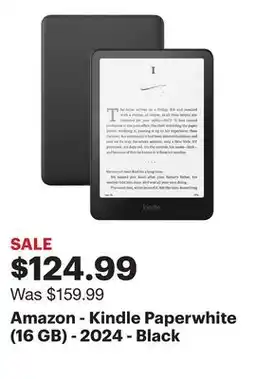 Best Buy Amazon - Kindle Paperwhite (16 GB) - 2024 - Black offer