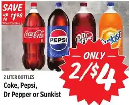 Rouses Coke, Pepsi, Dr Pepper or Sunkist offer