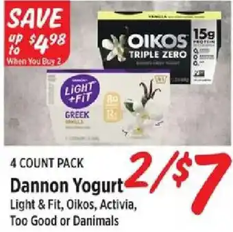 Rouses Dannon Yogurt offer