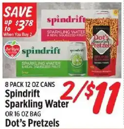 Rouses Spindrift Sparkling Water or Dot's Pretzels offer