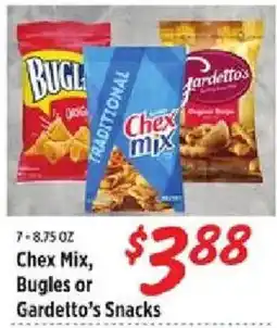 Rouses Chex Mix, Bugles or Gardetto's Snacks offer
