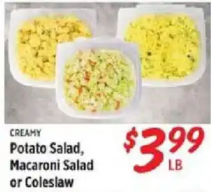 Rouses Creamy Potato Salad, Macaroni Salad or Coleslaw offer