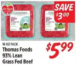 Rouses Thomas Foods Grass Fed Beef offer