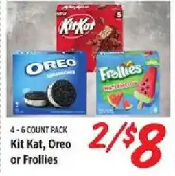 Rouses Kit Kat, Oreo or Frollies offer