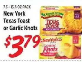 Rouses New York Texas Toast or Garlic Knots offer