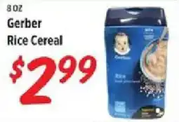 Rouses Gerber rice cereal offer