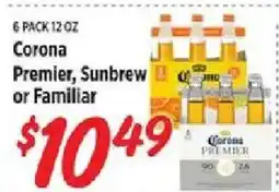 Rouses Corona Premier, Sunbrew or Familiar offer