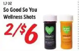 Rouses So Good So You Wellness Shots offer
