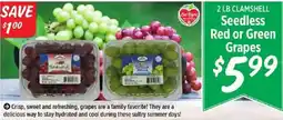 Rouses Sparta Bola Seedless Red or Green Grapes offer