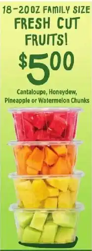Rouses Cantaloupe, Honeydew, Pineapple or Watermelon Chunks offer