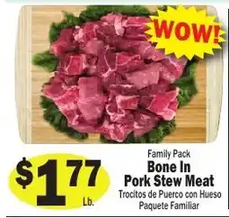 Sellers Bros Family Pack Bone In Pork Stew Meat offer