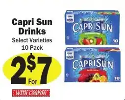 Sellers Bros Capri Sun Drinks offer