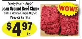 Sellers Bros Lean Ground Beef Chuck offer