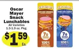 Sellers Bros Oscar Mayer Snack Lunchables offer