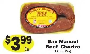 Sellers Bros San Manuel Beef Chorizo offer