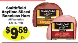 Sellers Bros Smithfield Anytime Sliced Boneless Ham offer