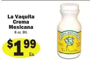 Sellers Bros La Vaquita crema mexicana offer