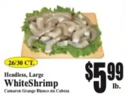 Baja Ranch Headless, Large White Shrimp offer