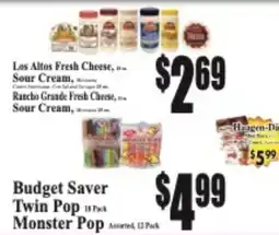 Baja Ranch Los Altos Fresh Cheese, Sour Cream, Rancho Grande Fresh Cheese, Sour Cream offer