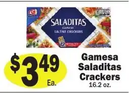 Sellers Bros GAMESA SALADITAS CRACKERS offer