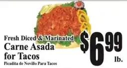 Baja Ranch Fresh Diced & Marinated Carne Asada for Tacos offer