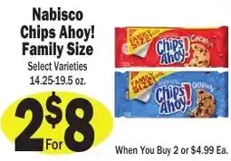 Sellers Bros Nabisco chips ahoy! family size offer