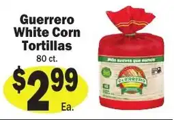 Sellers Bros Guerrero white corn tortillas offer