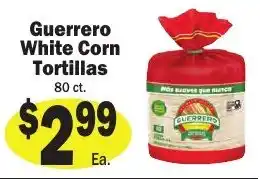 Sellers Bros Guerrero white corn tortillas offer