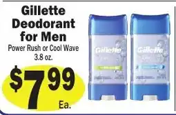 Sellers Bros Gillette Deodorant for Men offer