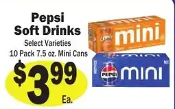 Sellers Bros Pepsi soft drinks offer