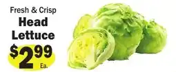 Sellers Bros Fresh & Crisp Head Lettuce offer