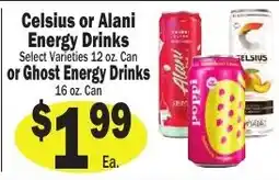Sellers Bros Celsius or Alani Energy Drinks offer