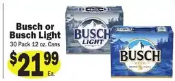 Sellers Bros Busch or Busch Light offer