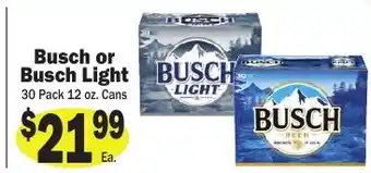 Sellers Bros Busch or Busch Light offer