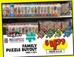 Ollie's Cra-Z-Art FAMILY PUZZLE BUYOUT offer
