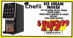 Ollie's CHEFII ICE CREAM MAKER offer