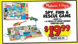 Ollie's Melissa & Doug SPY, FIND & RESCUE GAME offer