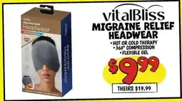 Ollie's VITALBLISS MIGRAINE RELIEF HEADWEAR offer