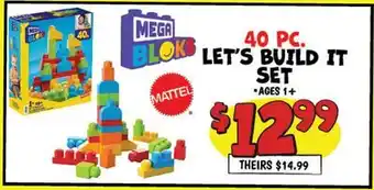 Ollie's 40 PC. LET'S BUILD IT SET offer
