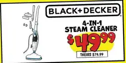Ollie's BLACK+DECKER 4-IN-1 STEAM CLEANER offer