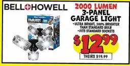 Ollie's BELL+HOWELL 2000 LUMEN 3-PANEL GARAGE LIGHT offer