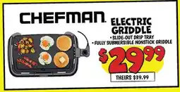 Ollie's CHEFMAN ELECTRIC GRIDDLE offer
