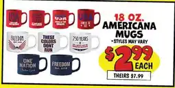 Ollie's 18 OZ. AMERICANA MUGS offer