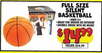 Ollie's FULL SIZE SILENT BASKETBALL offer