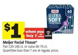 Meijer Meijer facial tissue offer