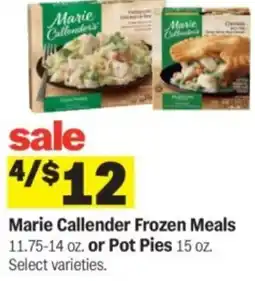 Meijer Marie callender frozen meals or pot pies offer